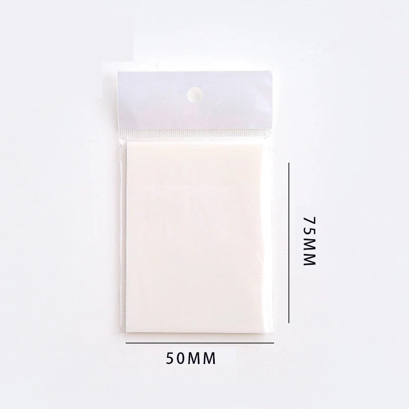 Waterproof PET transparent sticky notes in cartoon shapes for durable note-taking