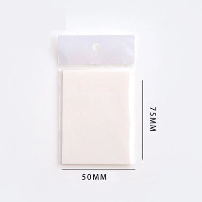 Waterproof PET transparent sticky notes in cartoon shapes for durable note-taking