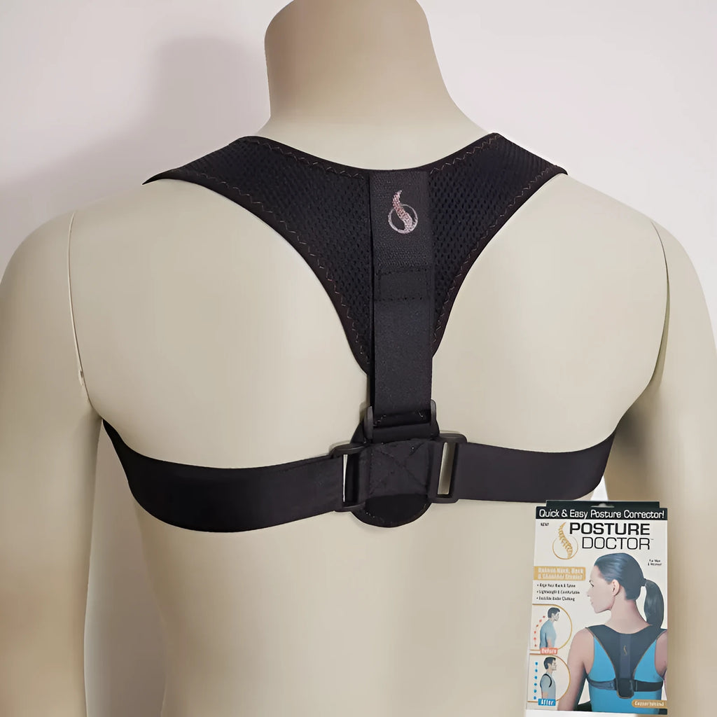Clavicular posture correction belt with adjustable shoulder straps for anti-humpback support