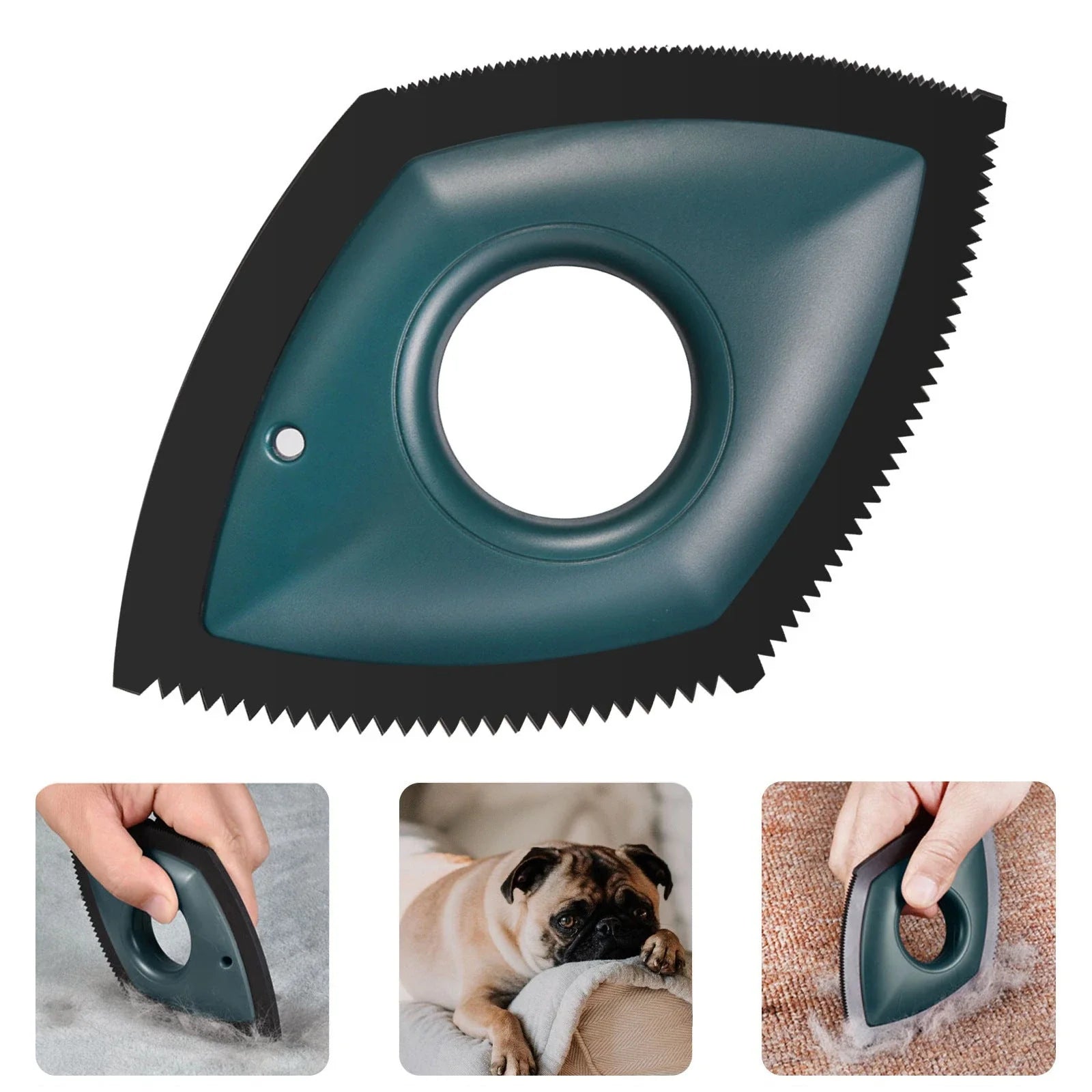 Powerful pet hair remover tool with multiple cleaning modes for cars, carpets, and other surfaces