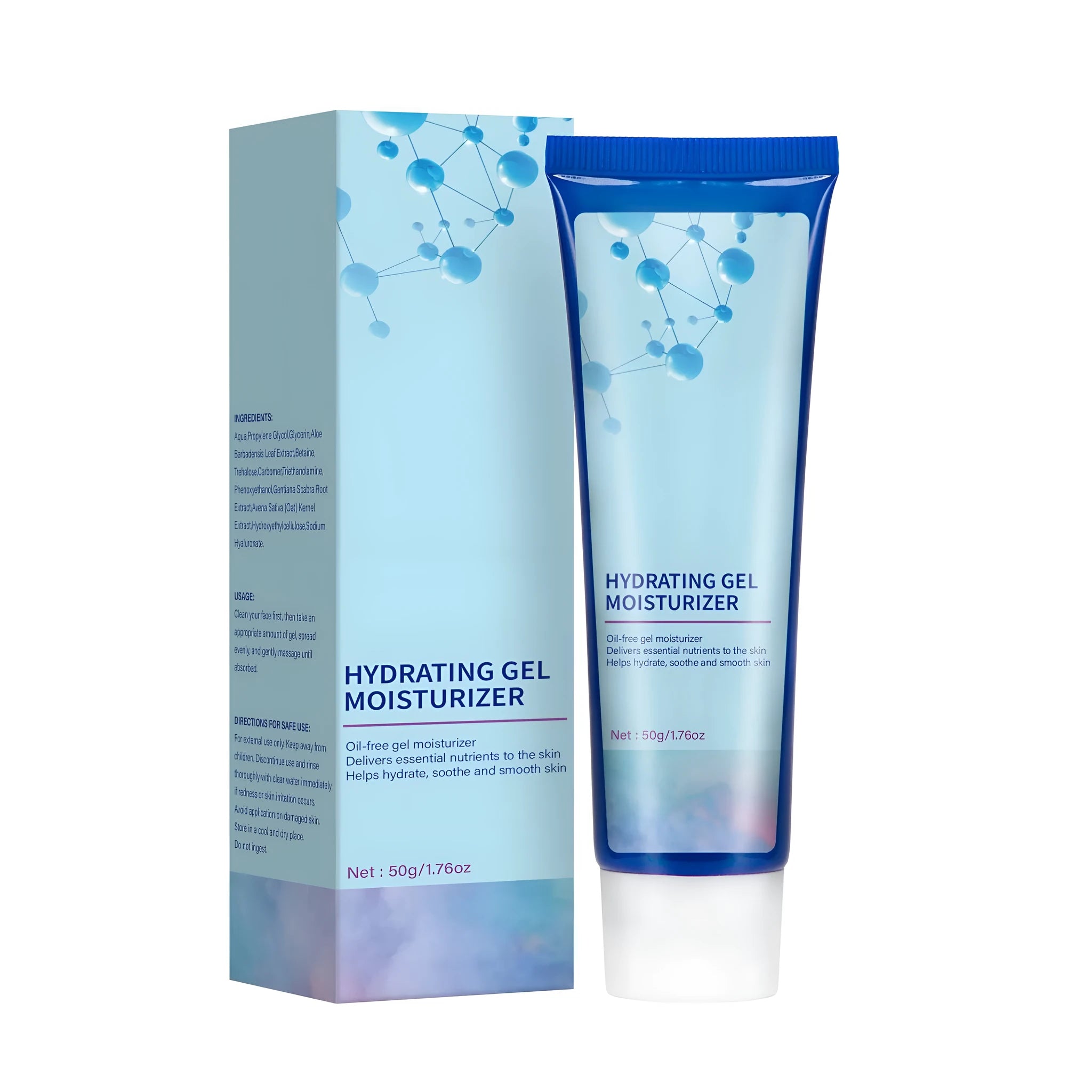 Electrolyte moisturising gel 50g tube for dry skin hydration