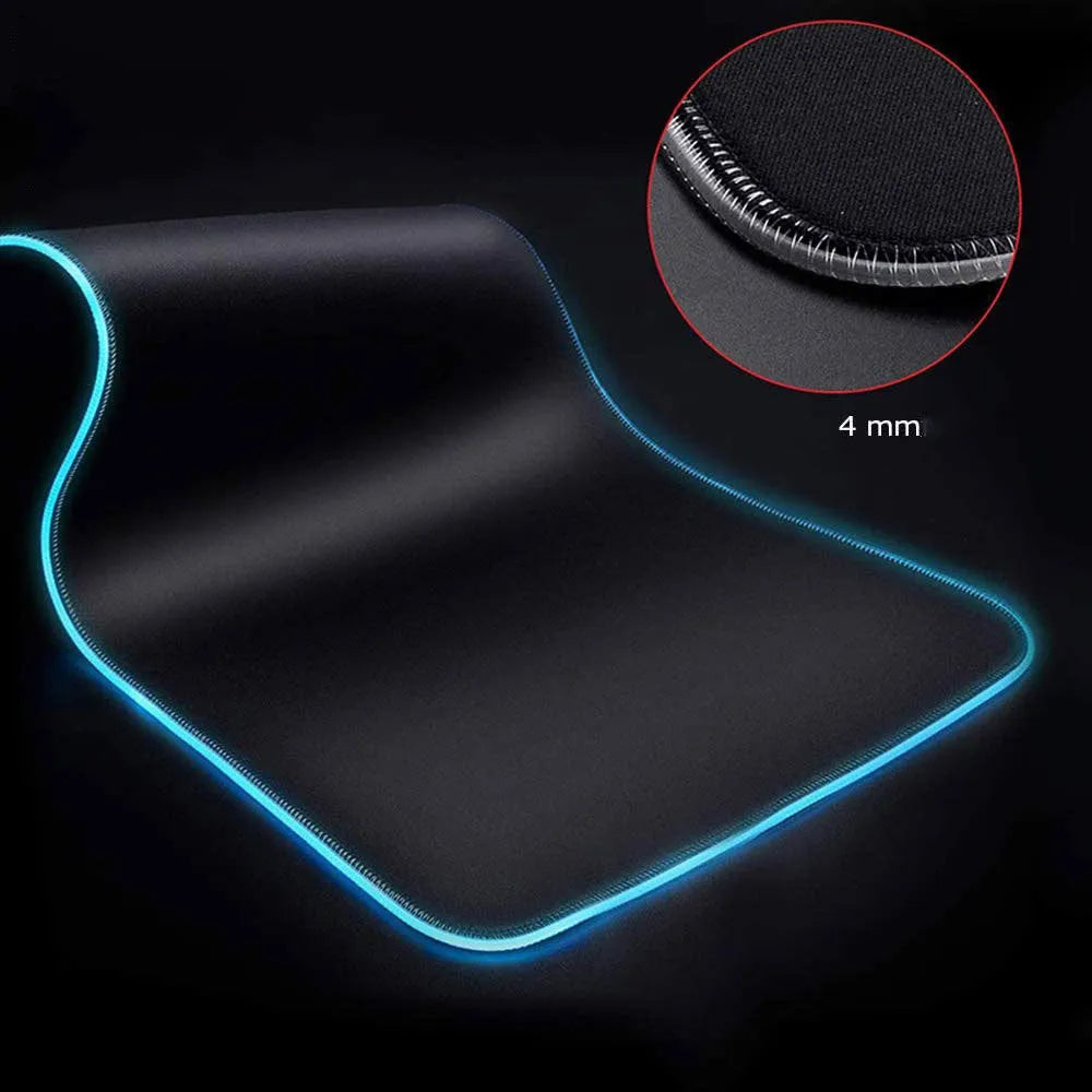 Symphony RGB luminous mouse pad with starry sky design and anti-slip rubber base