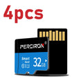 High speed memory card for dash cam recording, 16GB to 128GB capacity, black casing