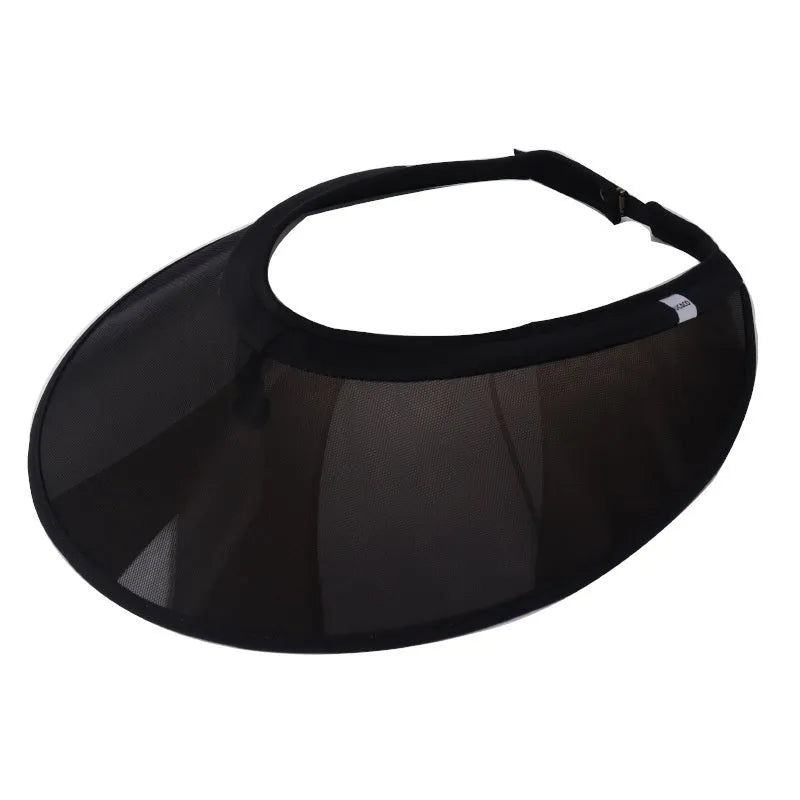 Black PVC outdoor riding helmet with sun visor for equestrian use