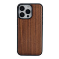 Walnut solid wood drop-resistant magnetic phone case for iPhone 14 15 13 series
