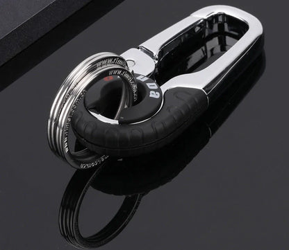 Meida Men's Car Keychain in solid zinc alloy with pastoral style design