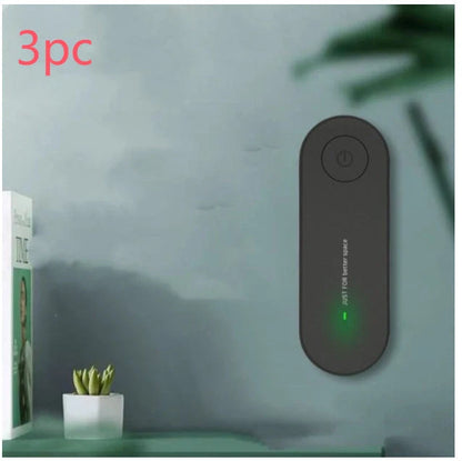 Ultrasonic Household Plug-in Intelligent Variable Frequency Insect Repellent in black, pink, green, and white