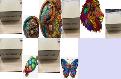 Animal Puzzle Puzzlesup A3 Size With The Box - Detailed wooden puzzle for creative minds