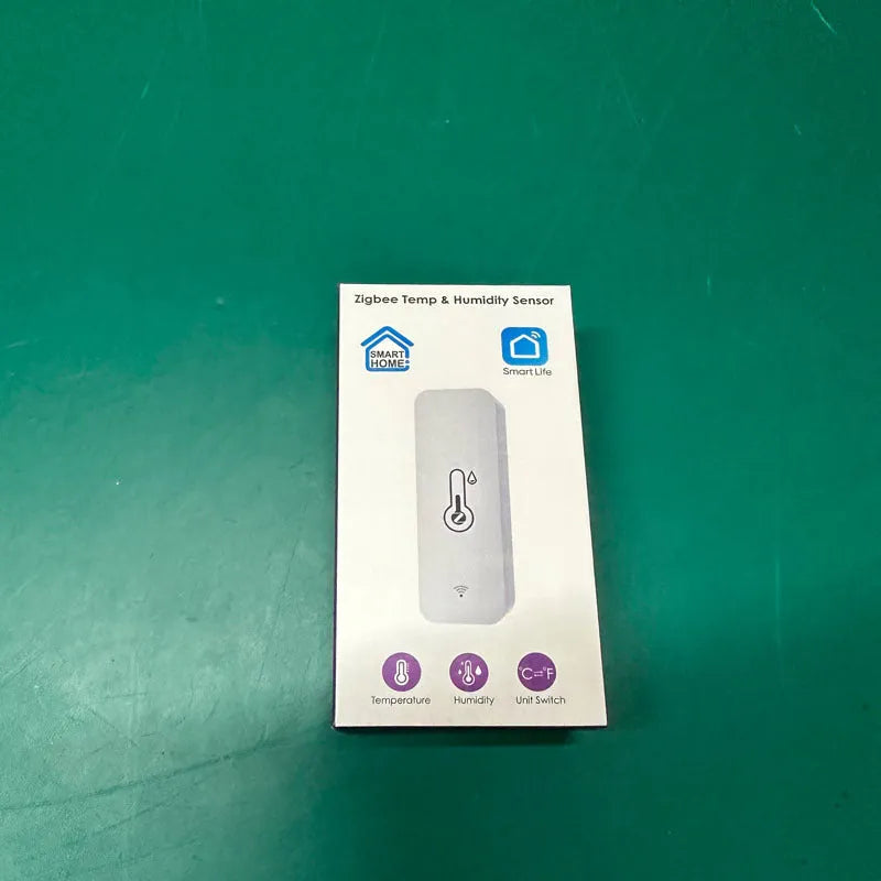 WiFi temperature and humidity sensor with ABS plastic housing measuring 72x25x20mm for smart home monitoring