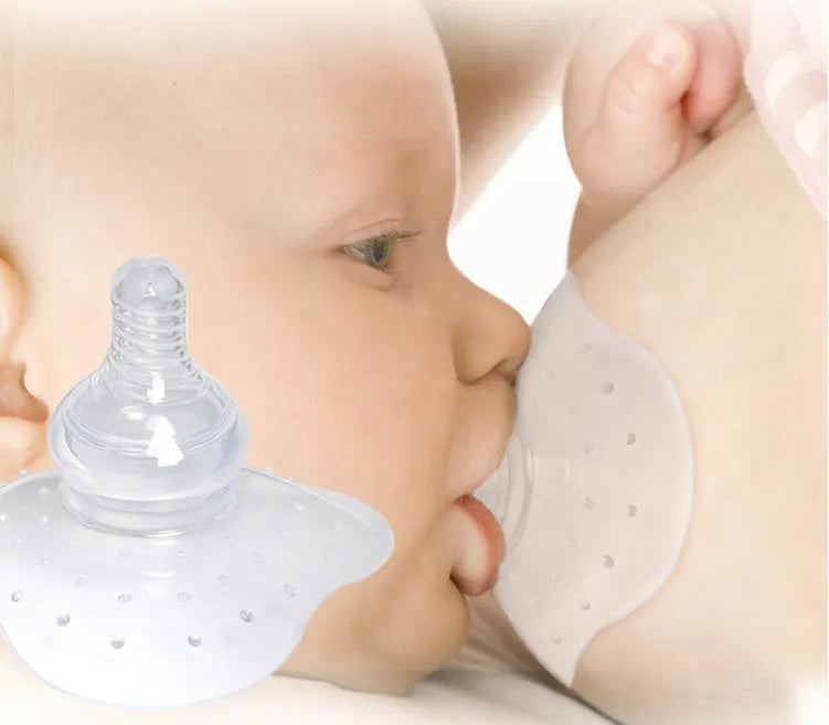 Nursing nipple protectors for flat, sunken, or cracked nipples and weaning support.