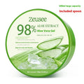 300g jar of aloe vera gel with a spoon for facial acne control and moisturising.