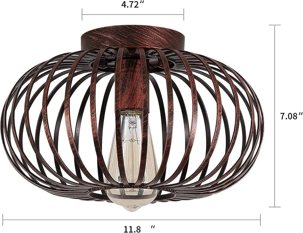 Modern minimalist round ceiling light iron body acrylic lampshade black finish