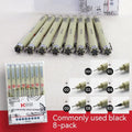 Black plastic hook line needle art drawing pen 13.5cm for hand-painted sketching