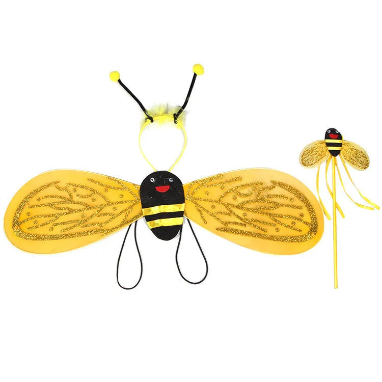Corduroy Bee Angel Ladybug suit in Candy colour with skirt, neutral princess style for children.