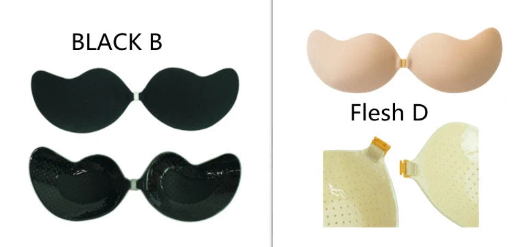 Deep V Invisible Bra with Mango Cup for seamless support under swimwear or dresses