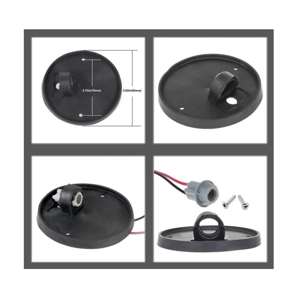 GR- model LED roof cab marker light kit with yellow lens, T10 bulb, and mounting hardware for trucks and vans.