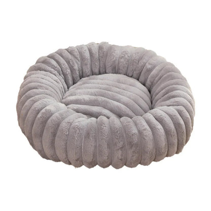 Round plush pet kennel for dogs in various colours and sizes