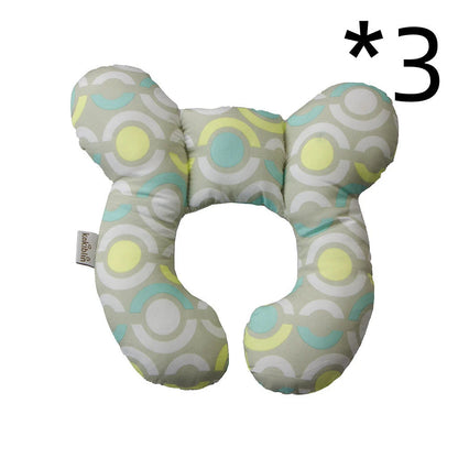 U-shaped baby head support pillow in various styles for car safety seats