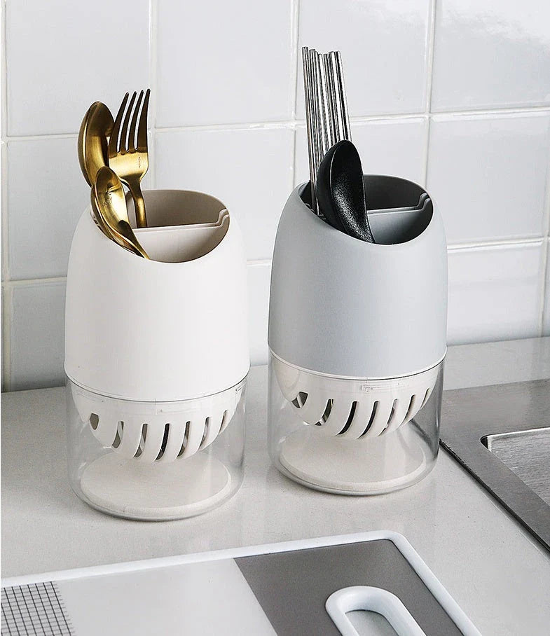 Multifunctional kitchen drain rack with PP and diatom mud for cutlery drying