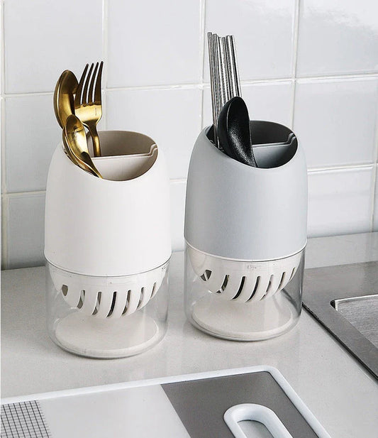 Multifunctional kitchen drain rack with PP and diatom mud for cutlery drying