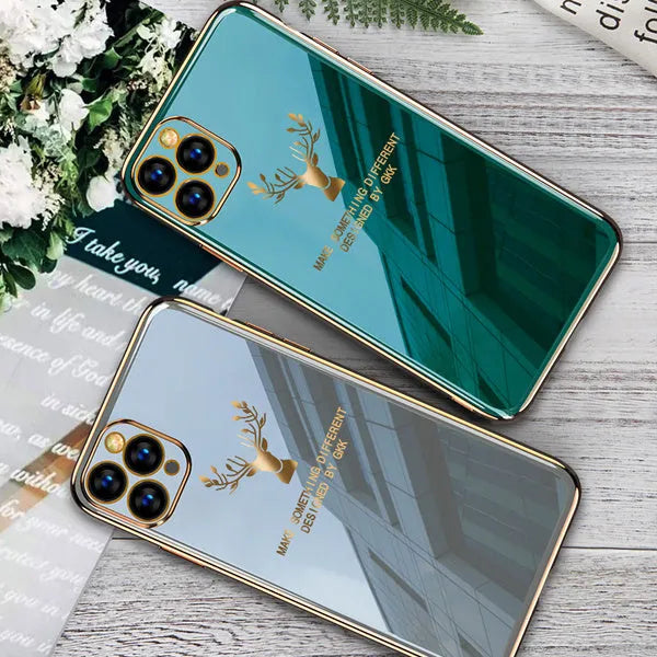 Black TPU back cover case for iPhone with full lens protection