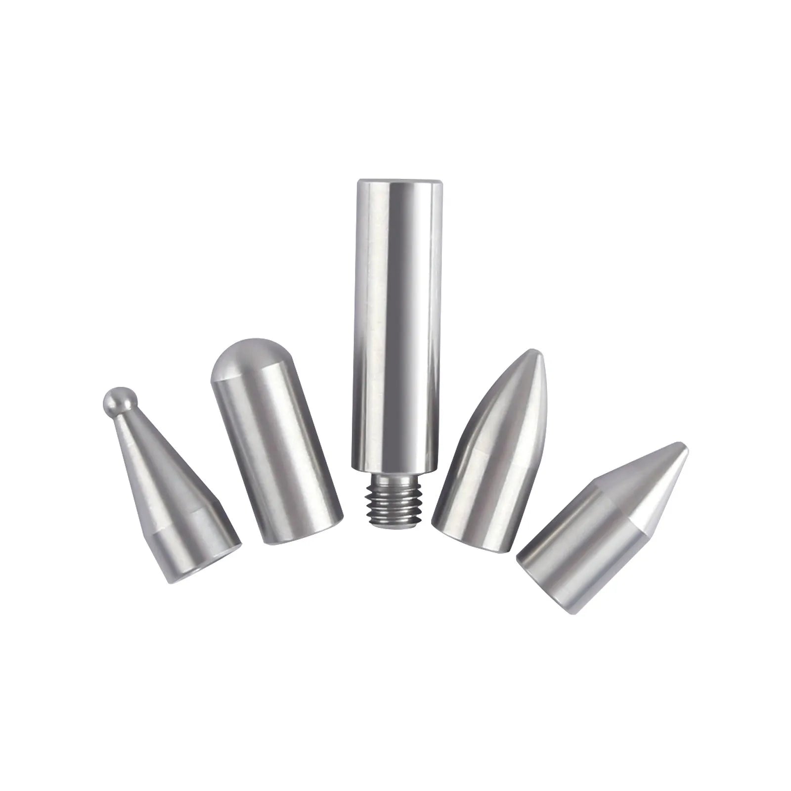 Three-piece alloy steel car dent repair tool set with a hook crowbar on a workshop bench.