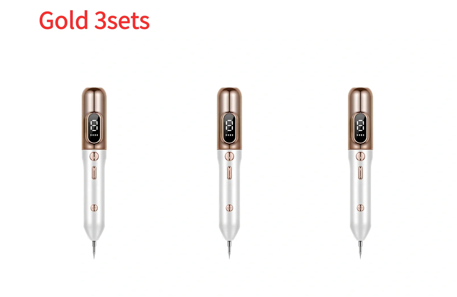 Silver grey Blue Light Acne Beauty Instrument pen with needles, USB, and 5ml cooling gel for spot removal