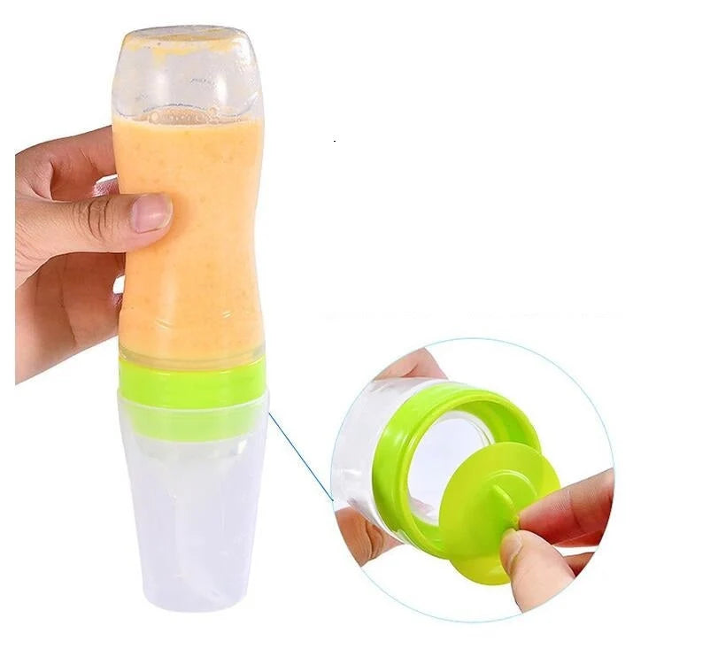 Baby Spoon Bottle Feeder in various colors for easy, safe feeding