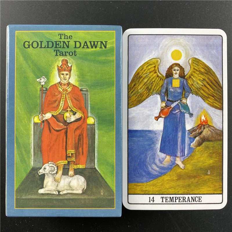 Golden Dawn Tarot Oracle Cards English Version with vivid designs for party entertainment