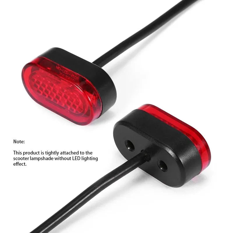Red ABS PC plastic rear fender lampshade tail light cover for Xiaomi M365 electric scooter with cable