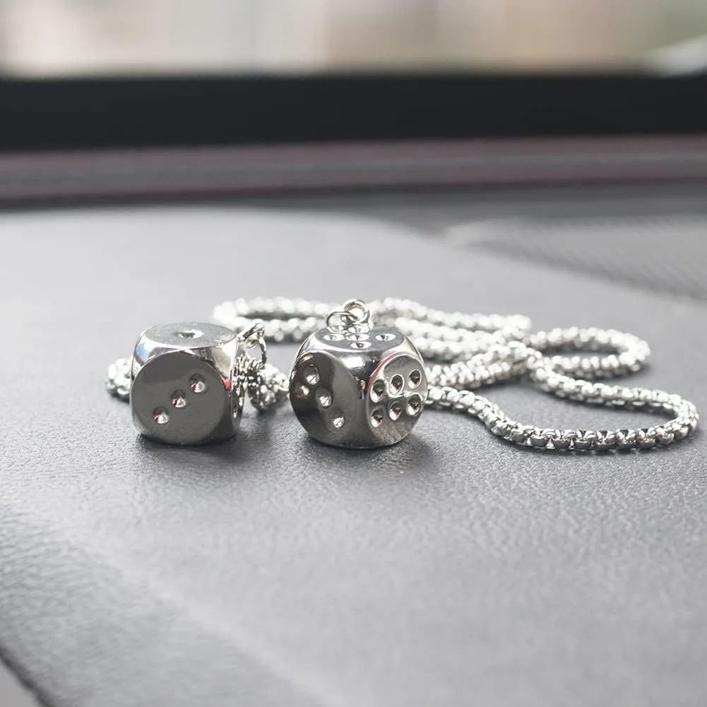 Alloy car rearview mirror pendant with cartoon design for interior decoration