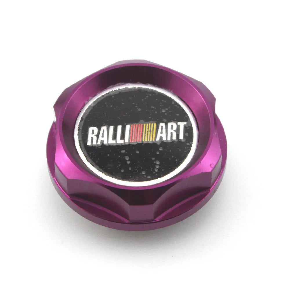 Aluminium alloy oil filter cap for Mitsubishi car modification in six colour options.