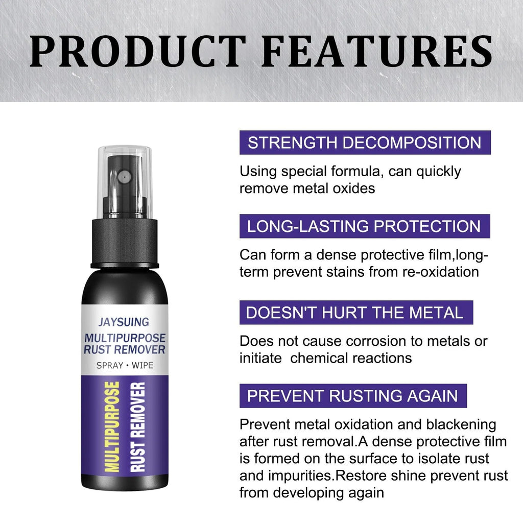 Multifunctional car wheel polishing stainless steel rust remover in 30ml and 50ml bottles