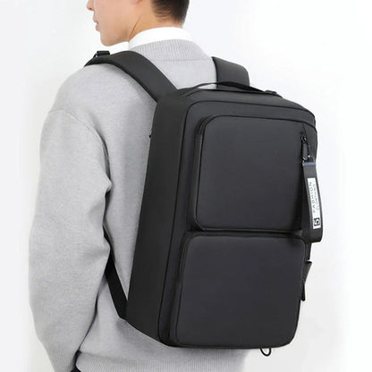 Premium multifunctional backpack with USB port and padded laptop compartment for business and travel