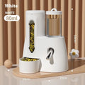 Hamster automatic drinking water feeder and food basin set in blue, pink or white colours
