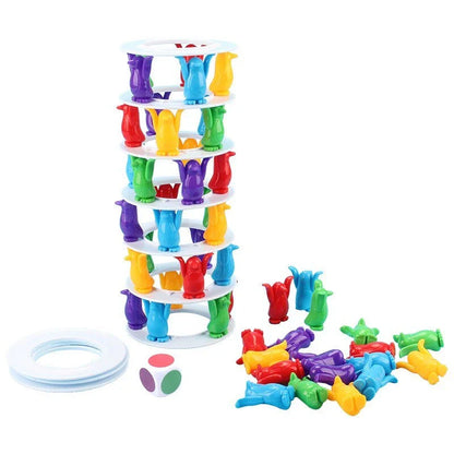 Penguin Tower Collapse Desktop Game for kids' educational play