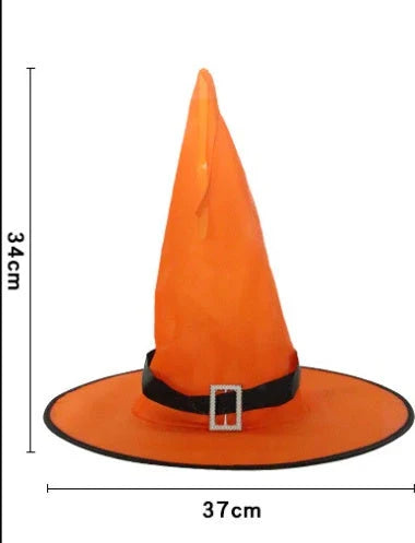 Glowing witch hat with LED lights for Halloween decor