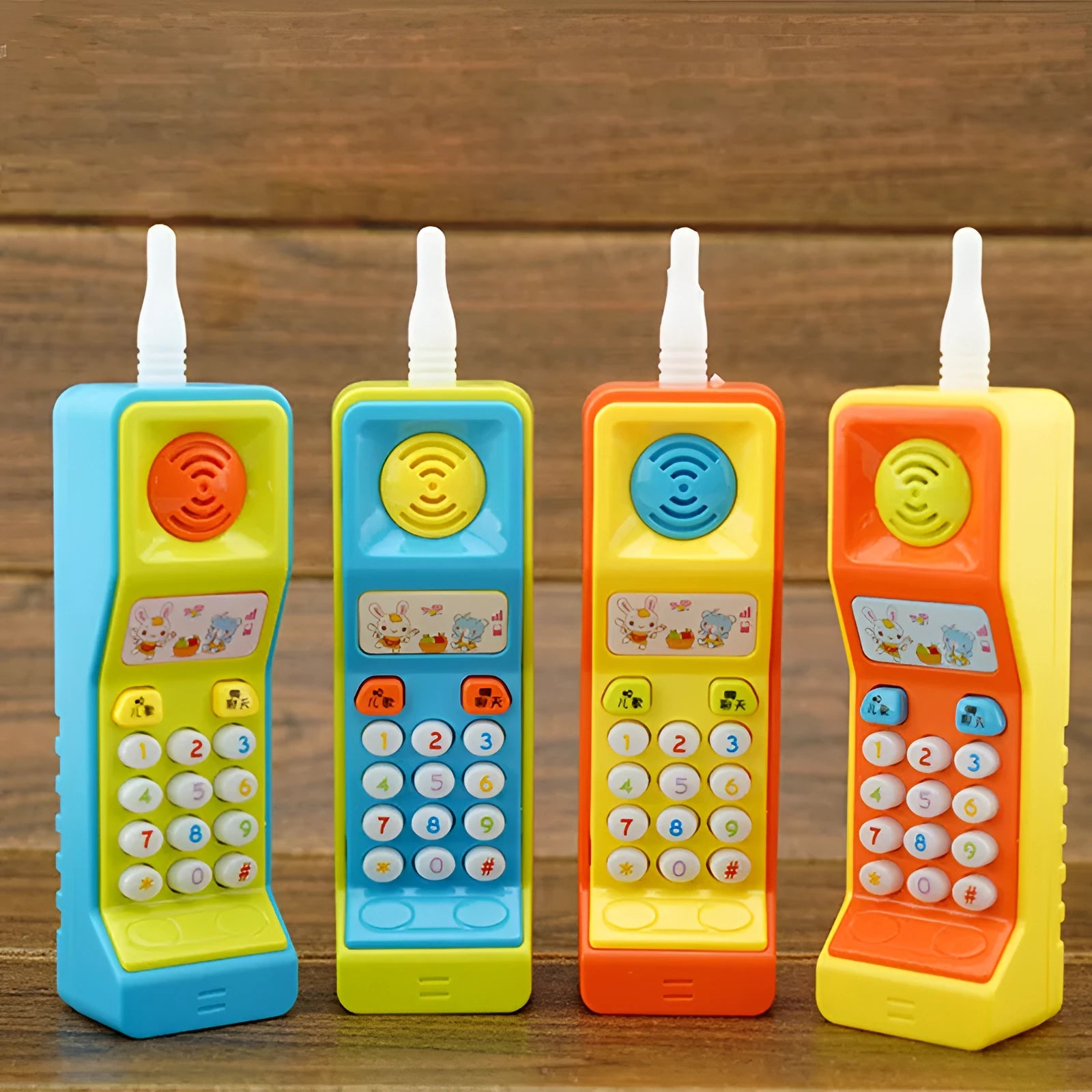 Children's battery-powered cartoon animal toy with sound and light effects for age 3+.