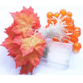 1.5m LED pumpkin light string with 10 warm white lights, IP44 rated plastic shell, switch control