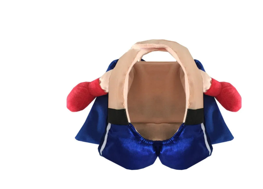 Blue boxer cat costume for cats in size S to XL made from polyester