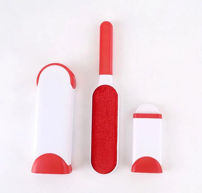 Reusable pet hair remover with self-cleaning base in multiple colours