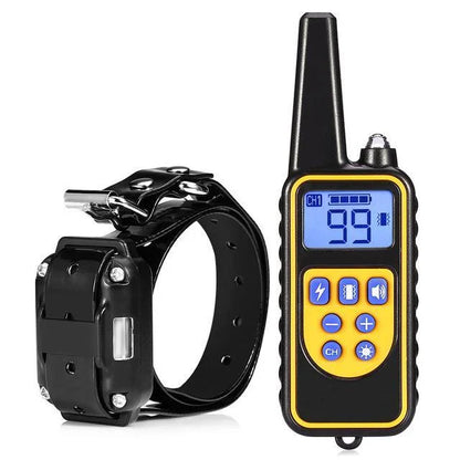 Advanced waterproof dog training collar with remote control and adjustable stimulation levels