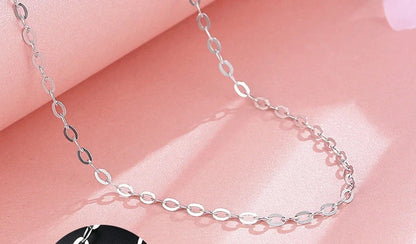 S925 sterling silver necklace with plating in various styles and lengths