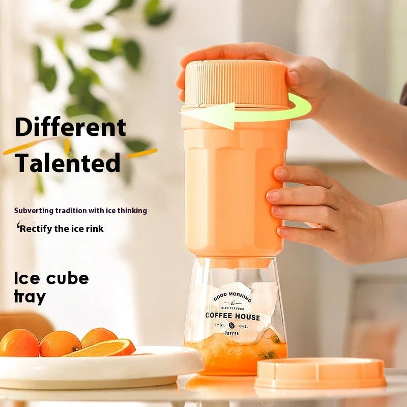 Twist and Release Ice Cube Tray with Cover for Effortless Frozen Treats