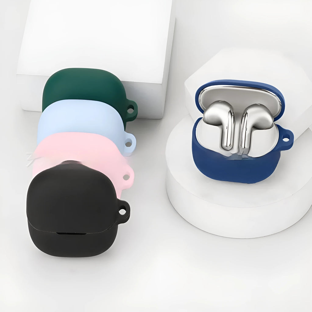Soft silicone protective case for Buds5 Bluetooth headset in Black Nude colour, handmade universal fit