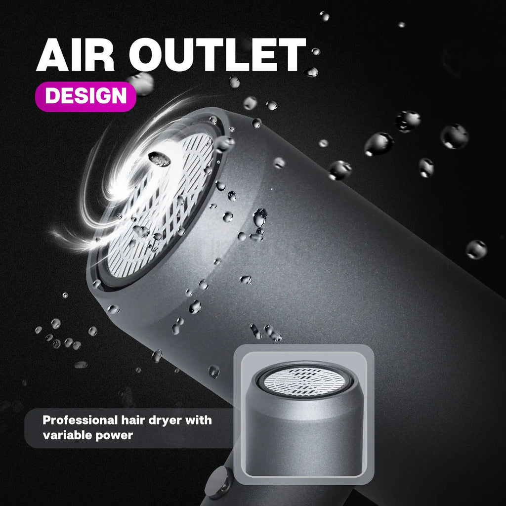 Net Red Hammer grey household 1000W hair dryer with brushed motor, air collector and diffuser