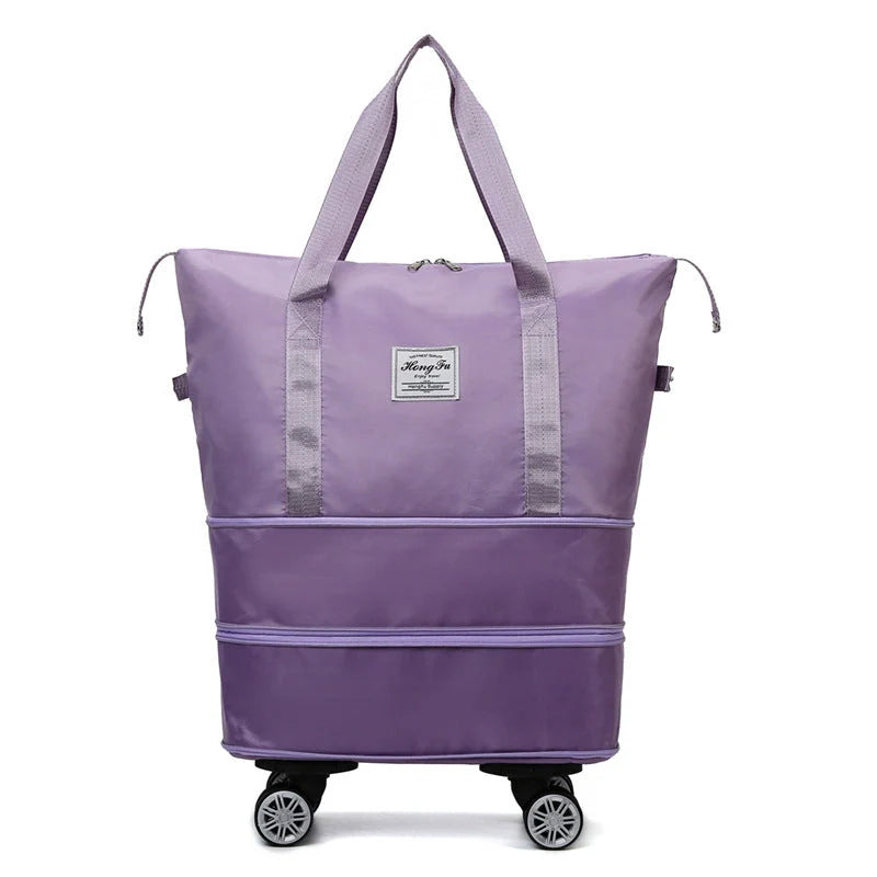 Universal Wheel Travel Bag with double-layer dry and wet separation in various colours