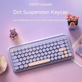 Three-mode wireless Bluetooth keyboard and mouse set in Star Twilight Violet, ABS silicone construction