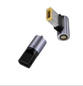 Lenovo 1.8m magnetic charging cable with Type-C to square port connectors showing magnetic connection mechanism