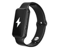 Anti-fatigue Bluetooth smart reminder bracelet with LCD screen and silicone strap in small program black